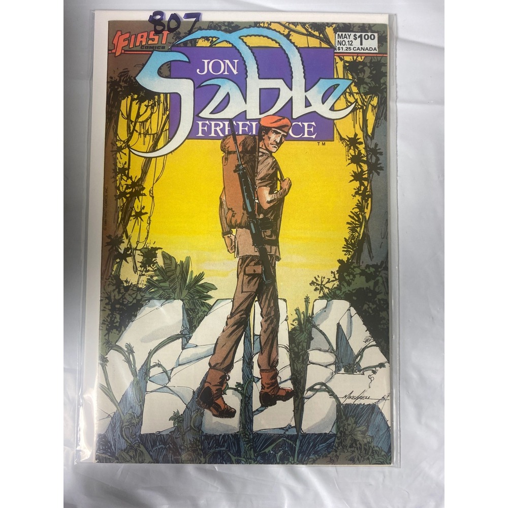 Jon Sable Freelance #12 First Comics May 1984 Mike Grell Copper Age Comic Book